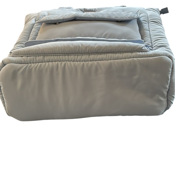 WILO The Label Sky~Baby Blue Large Puffer Tote Pocket Travel Bag Weekender 16X14 - Picture 8 of 10